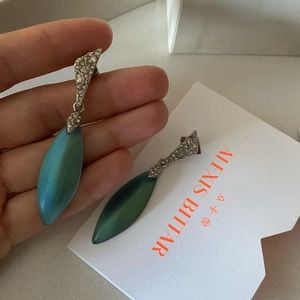 Alexis Bittar Iridescent Petal Post Drop Earrings